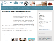 Tablet Screenshot of chi-medicine.co.uk